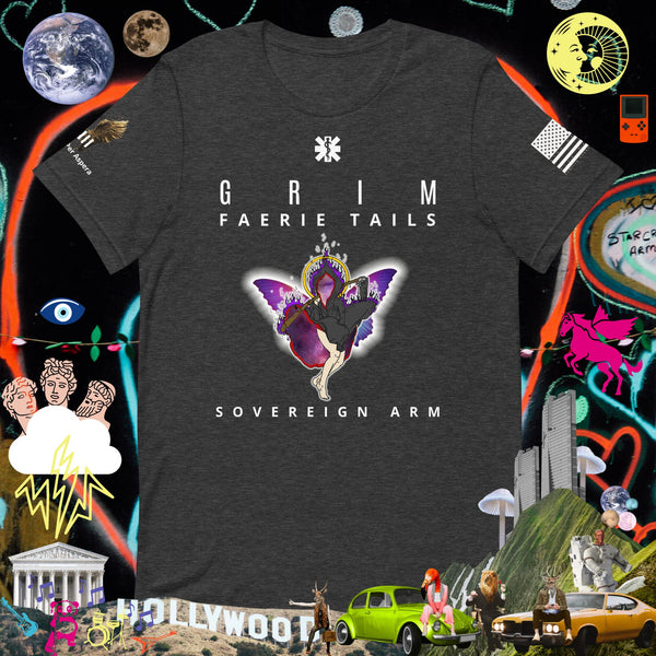 Grim Faerie Trails While Butterfly Wings Unisex t-shirt