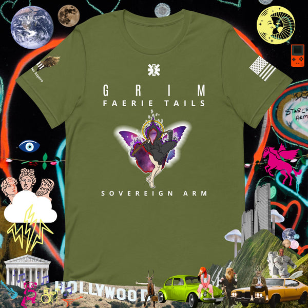 Grim Faerie Trails While Butterfly Wings Unisex t-shirt