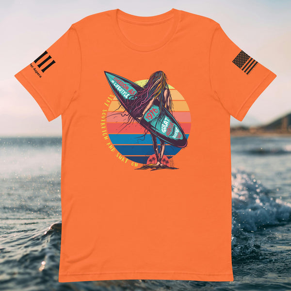 Stay Sovereign and Surf On Unisex t-shirt