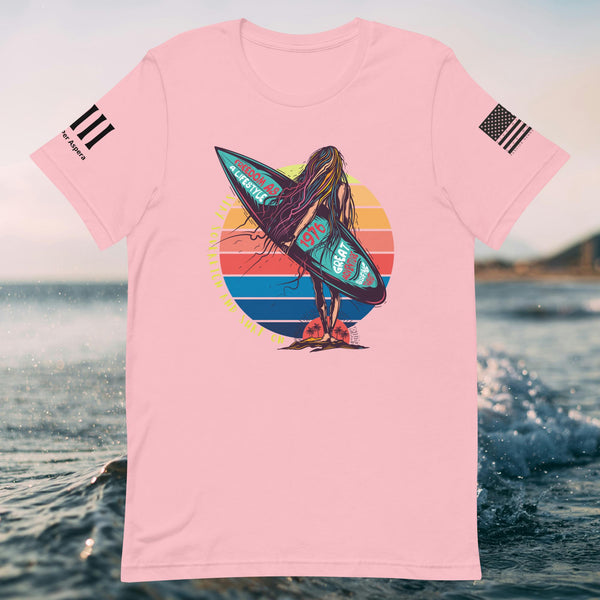 Stay Sovereign and Surf On Unisex t-shirt