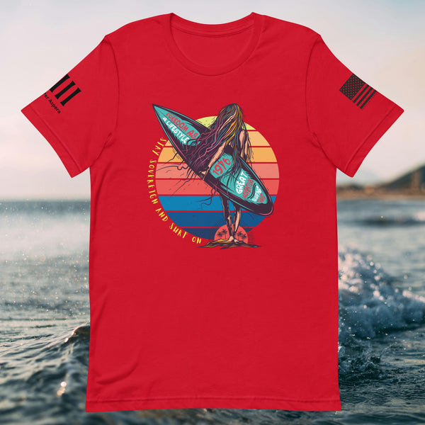 Stay Sovereign and Surf On Unisex t-shirt