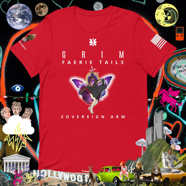 Grim Faerie Trails While Butterfly Wings Unisex t-shirt