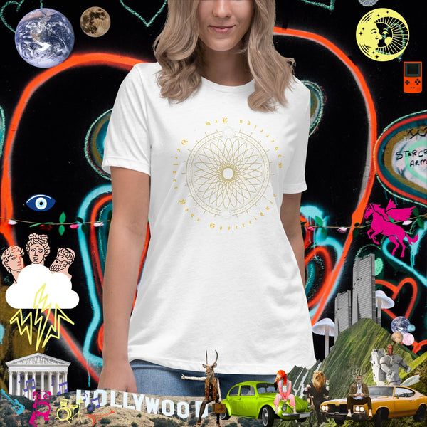sovereignarm.com White / S Sacred Geo V1.1 Women's Relaxed T-Shirt