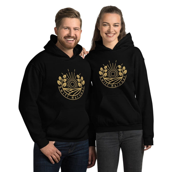 sovereignarm.com Hoodie Black / S Swift Harvest, Sun Shine | Gold Print Unisex Hoodie
