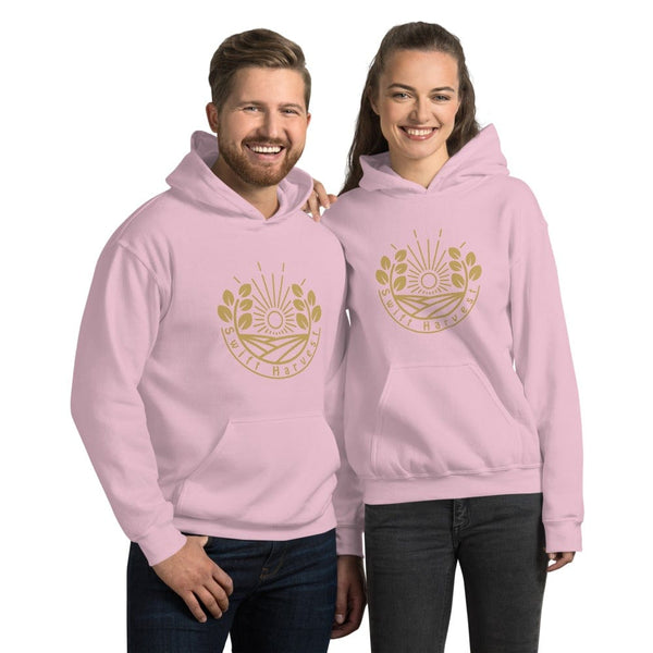 sovereignarm.com Hoodie Light Pink / S Swift Harvest, Sun Shine | Gold Print Unisex Hoodie