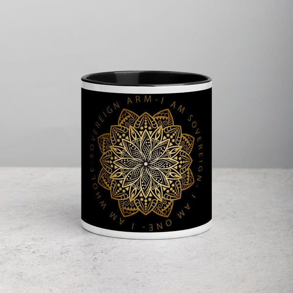 sovereignarm.com Lotus I am Sovereign Mug with Color Inside