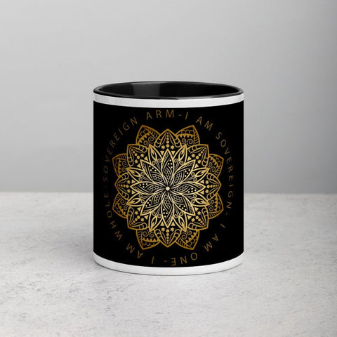 sovereignarm.com Lotus I am Sovereign Mug with Color Inside