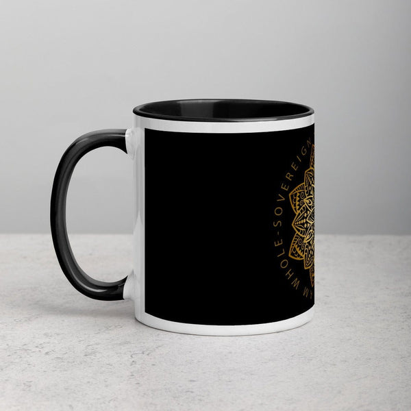 sovereignarm.com Lotus I am Sovereign Mug with Color Inside
