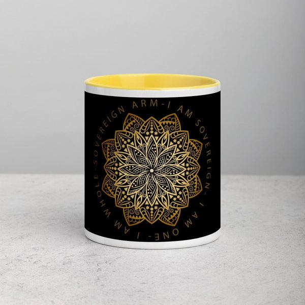sovereignarm.com Lotus I am Sovereign Mug with Color Inside