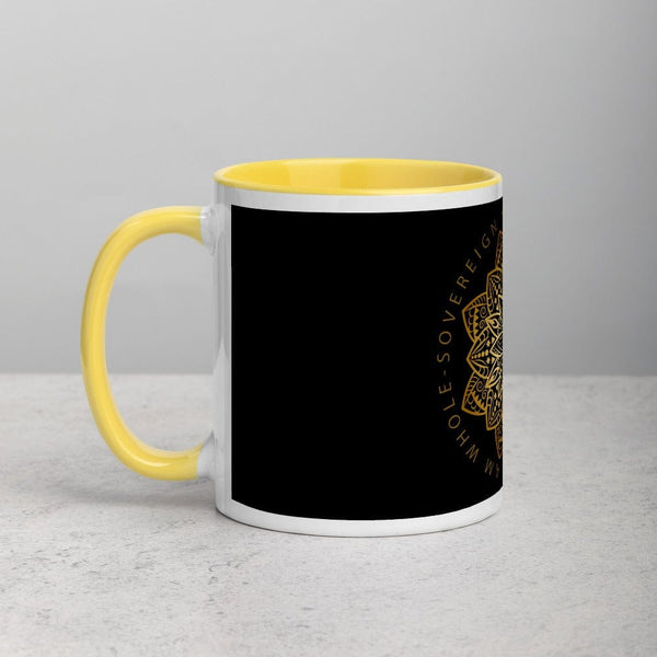 sovereignarm.com Lotus I am Sovereign Mug with Color Inside