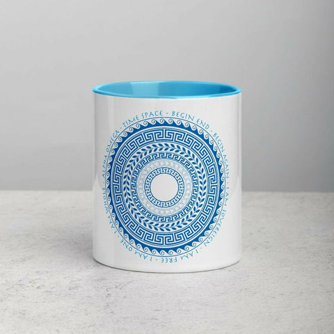 sovereignarm.com Merchandise Blue Ancient Cycles of Space and Time Mug with Color Inside