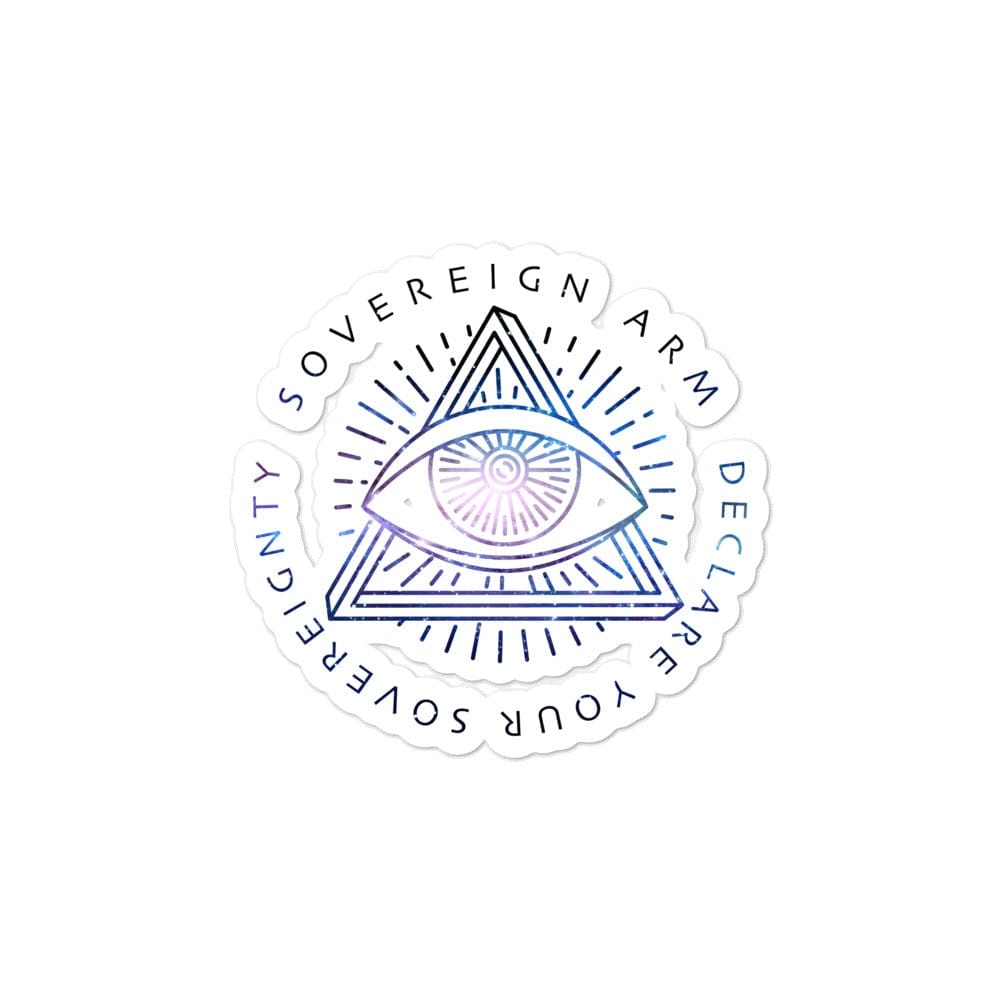 sovereignarm.com Stickers 3x3 Third Eye | Space Print Bubble-free stickers