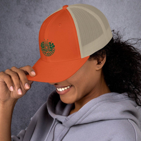 sovereignarm.com Swift Harvest Sun Shine | Green Print Trucker Cap