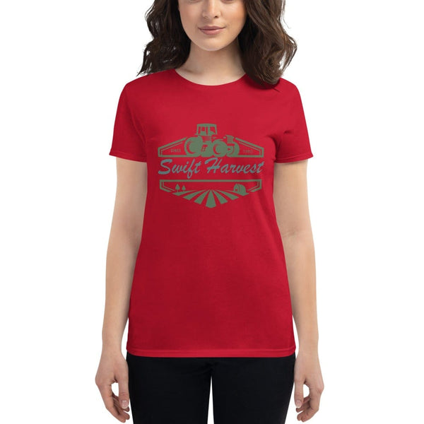 sovereignarm.com t-shirt Red / S Swift Harvest, Tractor | Green Women's short sleeve t-shirt