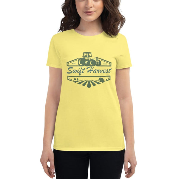 sovereignarm.com t-shirt Spring Yellow / S Swift Harvest, Tractor | Green Women's short sleeve t-shirt