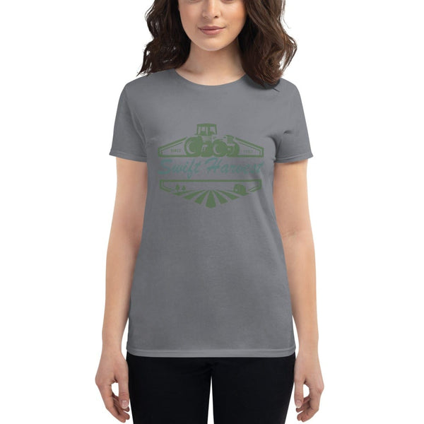 sovereignarm.com t-shirt Storm Grey / S Swift Harvest, Tractor | Green Women's short sleeve t-shirt