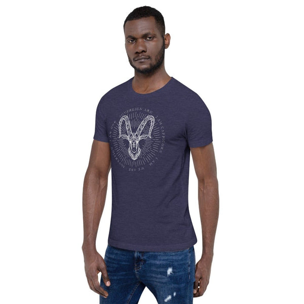 sovereignarm.com t-shirt Zodiac Capricorn, I am | White Print Short-Sleeve Unisex T-Shirt