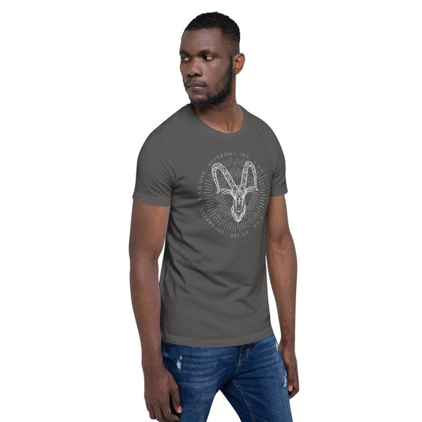 sovereignarm.com t-shirt Zodiac Capricorn, I am | White Print Short-Sleeve Unisex T-Shirt