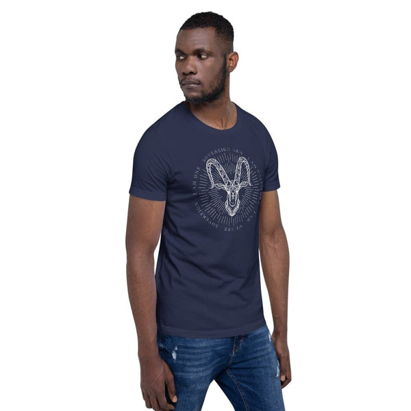 sovereignarm.com t-shirt Zodiac Capricorn, I am | White Print Short-Sleeve Unisex T-Shirt
