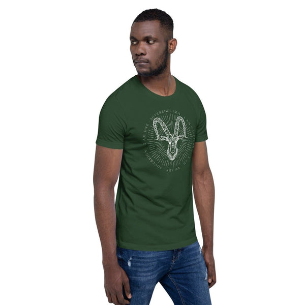 sovereignarm.com t-shirt Zodiac Capricorn, I am | White Print Short-Sleeve Unisex T-Shirt