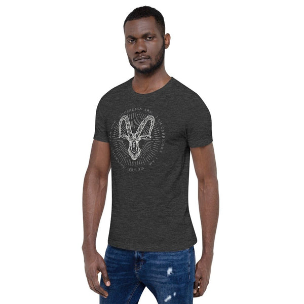 sovereignarm.com t-shirt Zodiac Capricorn, I am | White Print Short-Sleeve Unisex T-Shirt