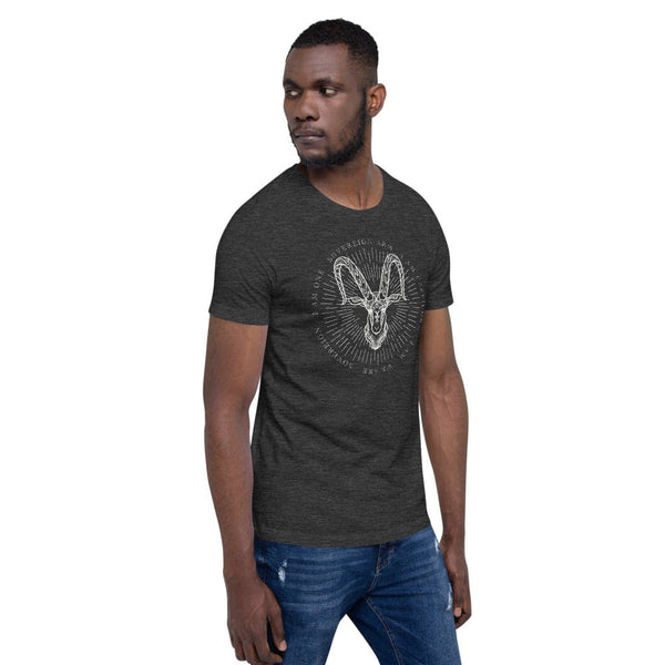 sovereignarm.com t-shirt Zodiac Capricorn, I am | White Print Short-Sleeve Unisex T-Shirt