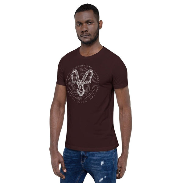sovereignarm.com t-shirt Zodiac Capricorn, I am | White Print Short-Sleeve Unisex T-Shirt