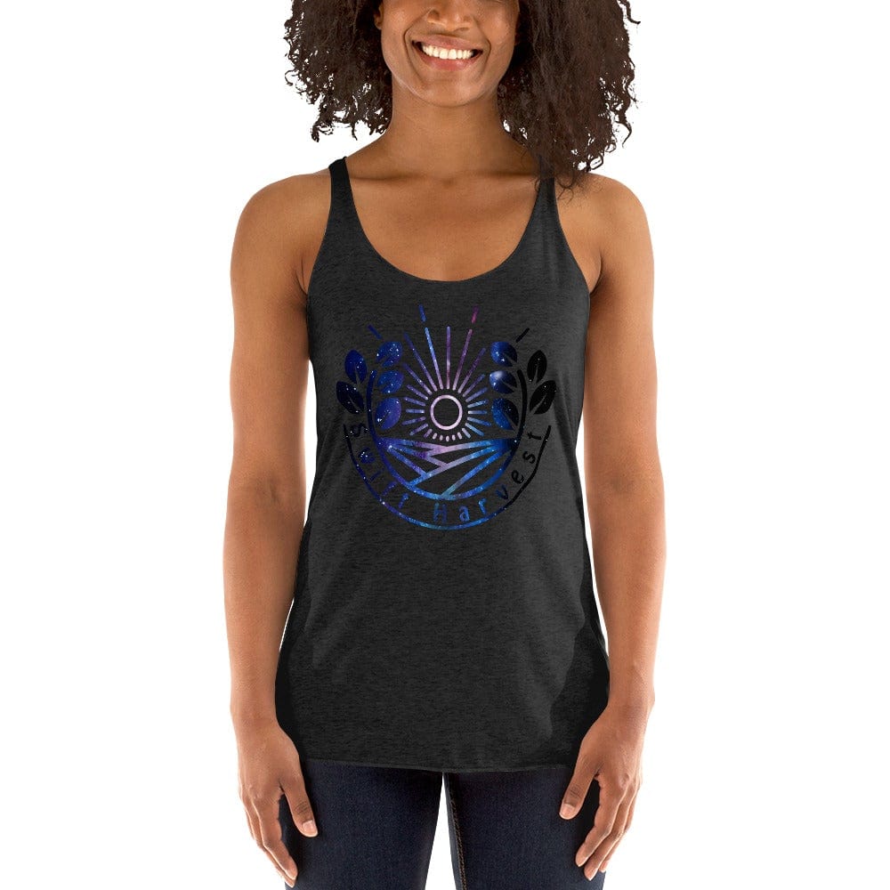 sovereignarm.com Vintage Black / XS Swift Harvest Sun Shine Space Women's Racerback Tank