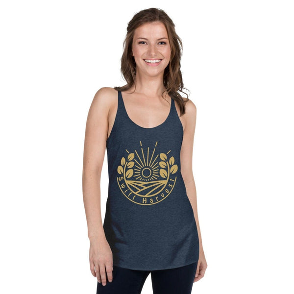 sovereignarm.com Vintage Navy / XS Swift Harvest Sun Shine Gold Women's Racerback Tank