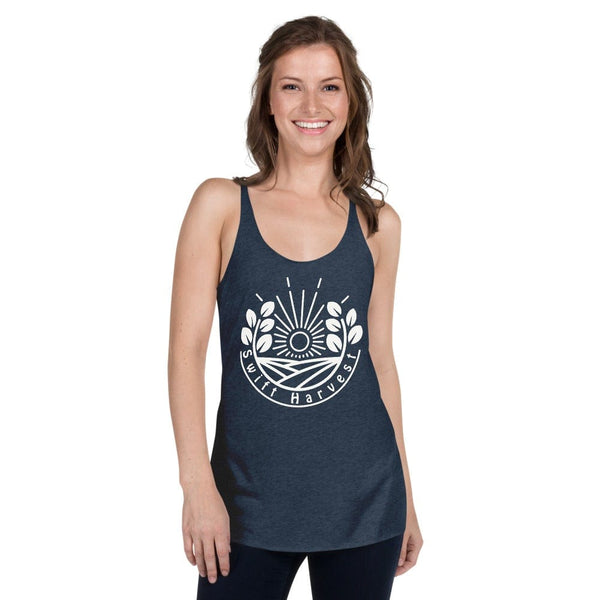 sovereignarm.com Vintage Navy / XS Swift Harvest Sun Shine White Women's Racerback Tank