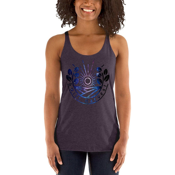 sovereignarm.com Vintage Purple / XS Swift Harvest Sun Shine Space Women's Racerback Tank