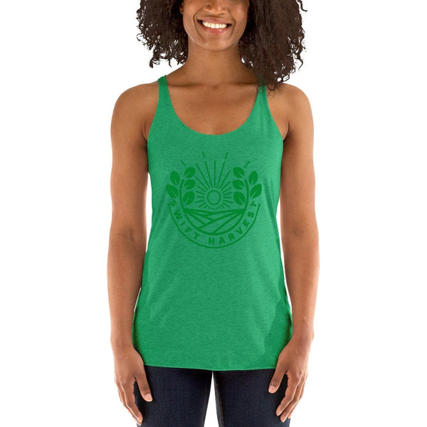 sovereignarm.com Womans Racerback Envy / XS Swift Harvest Sun Shine Green Women's Racerback Tank