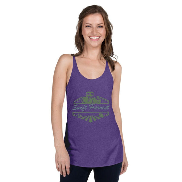 sovereignarm.com Womans Racerback Purple Rush / XS Swift Harvest Tractor Green Women's Racerback Tank
