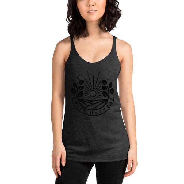 sovereignarm.com Womans Racerback Vintage Black / XS Swift Harvest, Sun Shine | Black Print Women's Racerback Tank