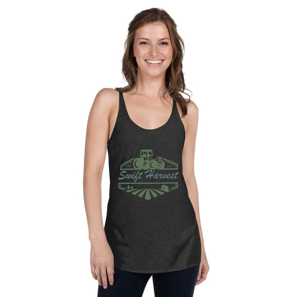 sovereignarm.com Womans Racerback Vintage Black / XS Swift Harvest Tractor Green Women's Racerback Tank