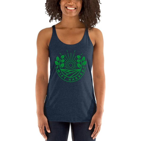sovereignarm.com Womans Racerback Vintage Navy / XS Swift Harvest Sun Shine Green Women's Racerback Tank