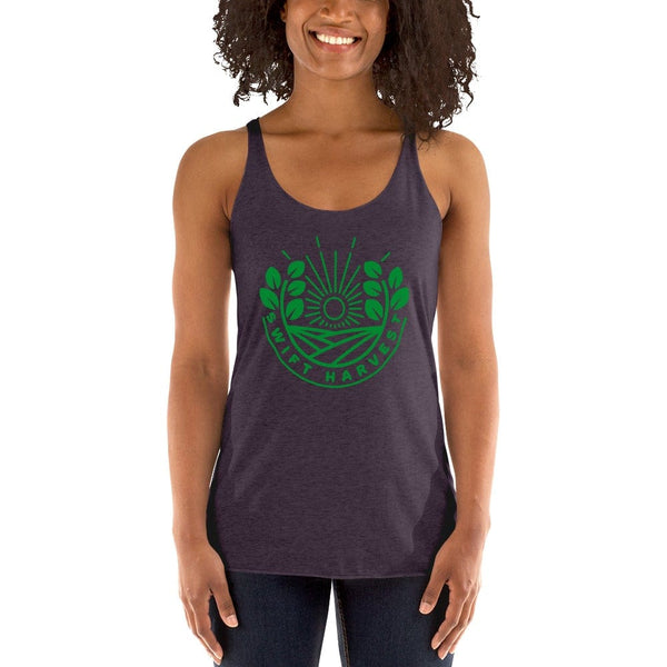 sovereignarm.com Womans Racerback Vintage Purple / XS Swift Harvest Sun Shine Green Women's Racerback Tank