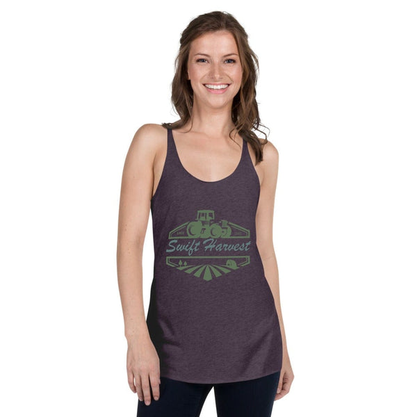 sovereignarm.com Womans Racerback Vintage Purple / XS Swift Harvest Tractor Green Women's Racerback Tank