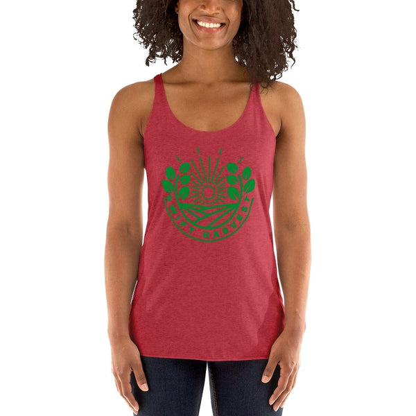 sovereignarm.com Womans Racerback Vintage Red / XS Swift Harvest Sun Shine Green Women's Racerback Tank