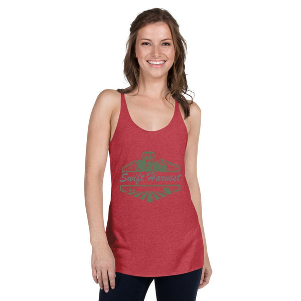 sovereignarm.com Womans Racerback Vintage Red / XS Swift Harvest Tractor Green Women's Racerback Tank