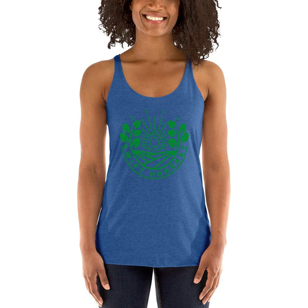 sovereignarm.com Womans Racerback Vintage Royal / XS Swift Harvest Sun Shine Green Women's Racerback Tank