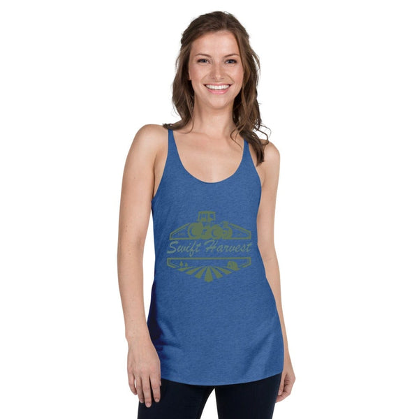 sovereignarm.com Womans Racerback Vintage Royal / XS Swift Harvest Tractor Green Women's Racerback Tank