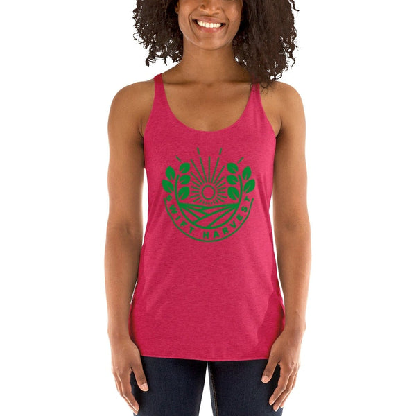 sovereignarm.com Womans Racerback Vintage Shocking Pink / XS Swift Harvest Sun Shine Green Women's Racerback Tank