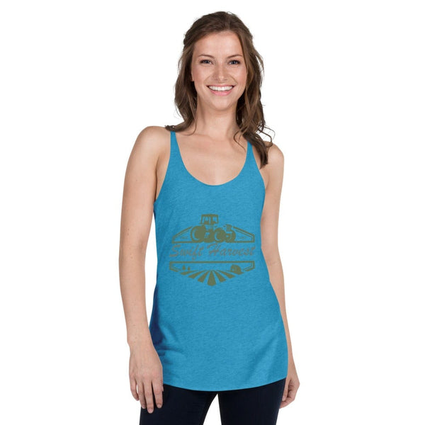 sovereignarm.com Womans Racerback Vintage Turquoise / XS Swift Harvest Tractor Green Women's Racerback Tank