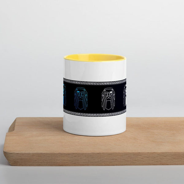 sovereignarm.com Yellow Odin Many Faces Mug with Color Inside