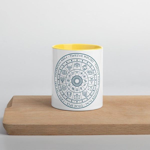 sovereignarm.com Yellow Zodiac I am Sovereign  Mug with Color Inside
