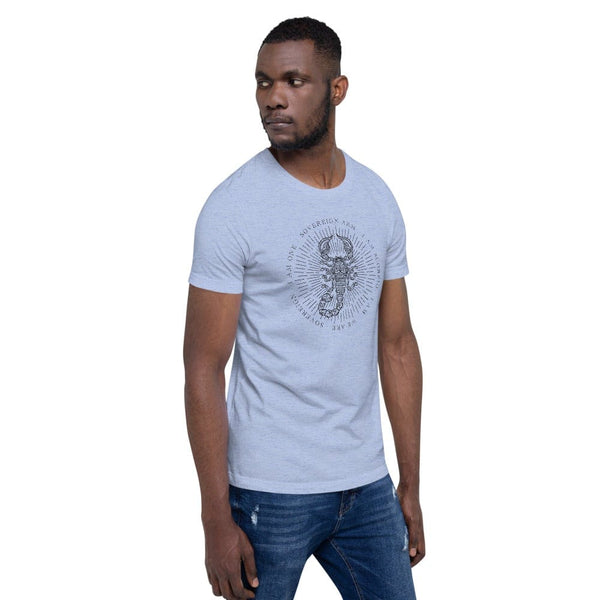 sovereignarm.com Zodiac Scorpio, I am | Black Print Short-Sleeve Unisex T-Shirt